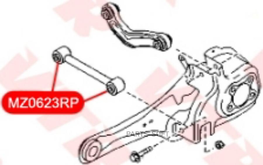 

Полиуретановый Сайлентблок Поперечной Тяги Задней VTR MZ0623RP