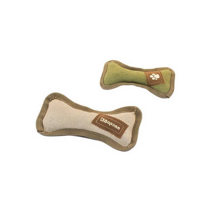 Игрушка для собак Дарэлл тягалка-аппорт кость коричневая 24 см