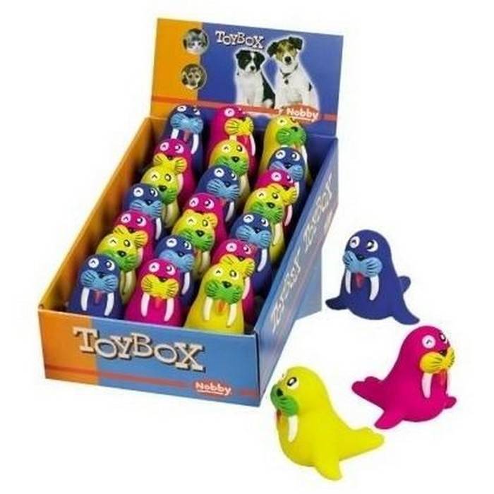 

Игрушка для собак Nobby Моржи микс цветов 9 см