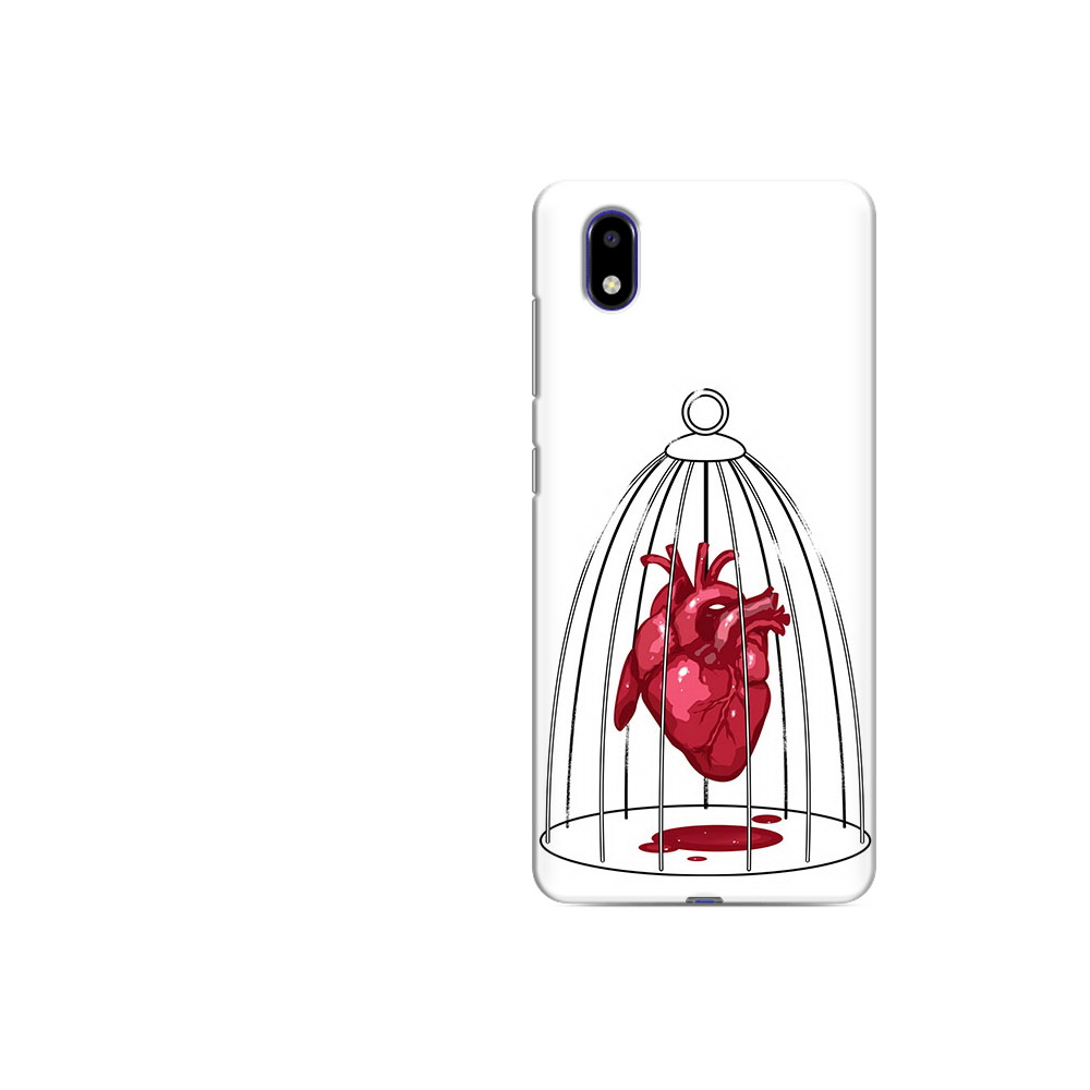 Чехол MyPads Tocco для ZTE Blade A31 Lite сердце в клетке (PT162823.461.597)