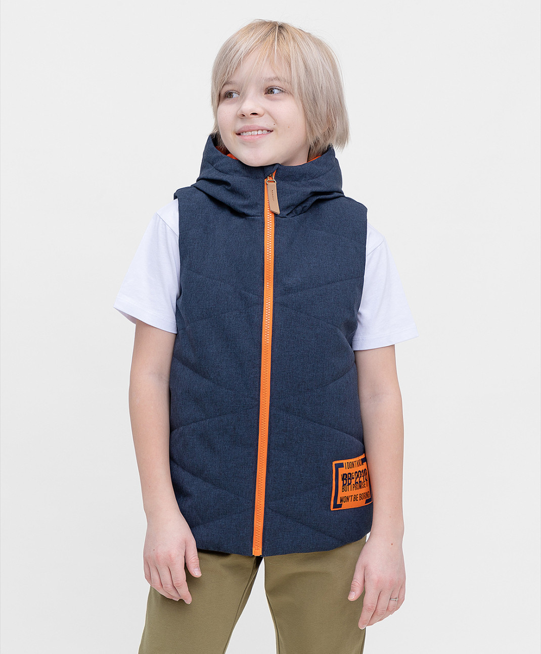 

Жилет детский Button Blue 122BBBJC470, синий, 152, 122BBBJC470
