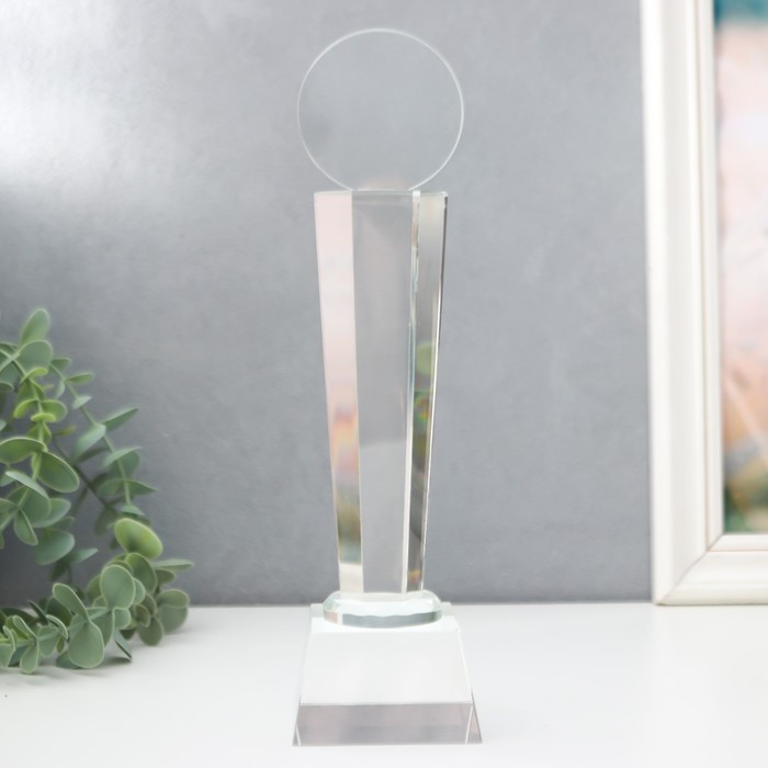 

Сувенир стекло "Стела наградная - Медаль" 26 см, Прозрачный