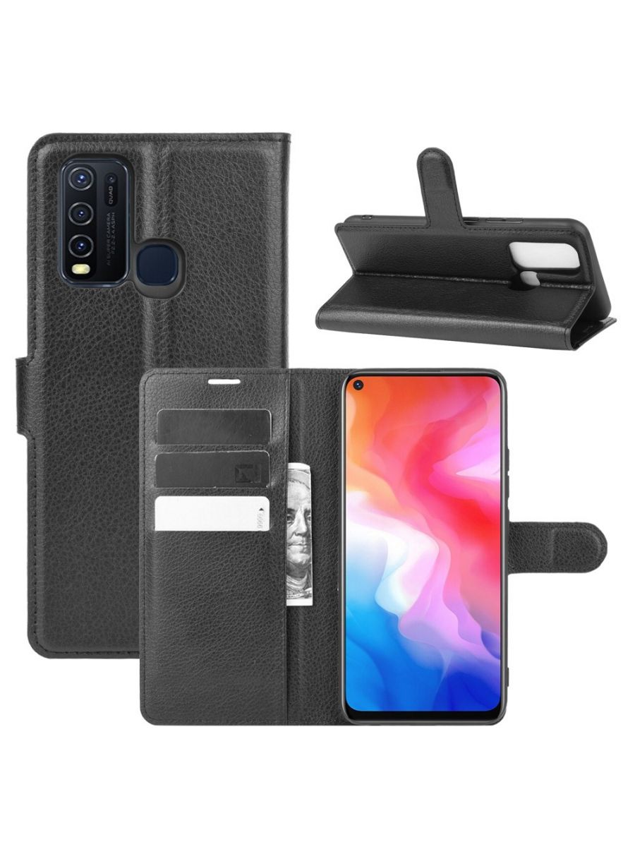 

Чехол Wallet для смартфона Vivo Y50/Vivo Y30 черный