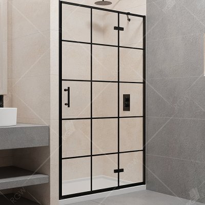 

RGW Душевая дверь RGW Passage PA-07B R 100 41080710-84R профиль Черный стекло прозрачное