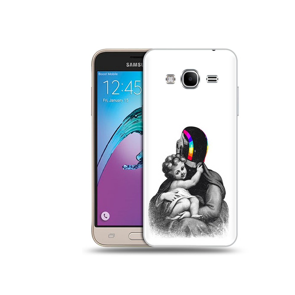 

Чехол MyPads Tocco для Samsung Galaxy J3 (2016) защитник в шлеме (PT29089.580.350), Прозрачный, Tocco