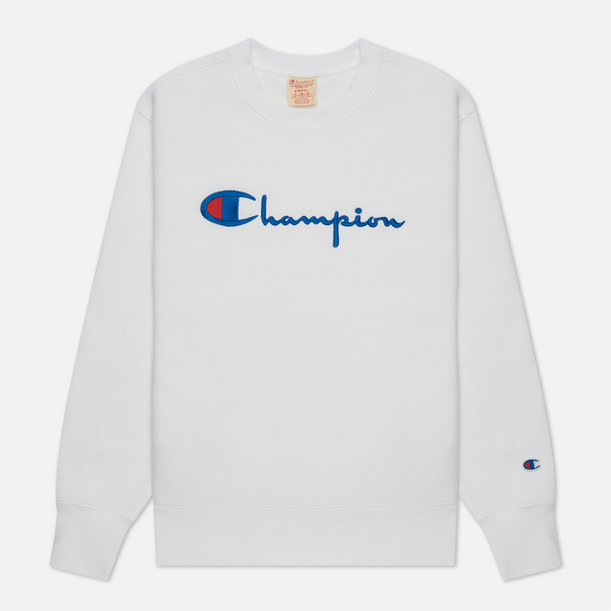 

Свитшот женский Champion Reverse Weave 114612-WW001 белый S, 114612-WW001