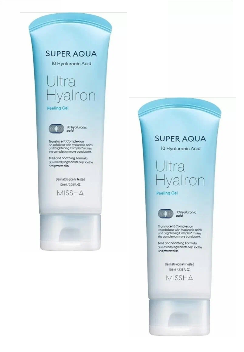 Гель-скатка Missha Super Aqua Ultra Hyalron 100 мл 2 шт