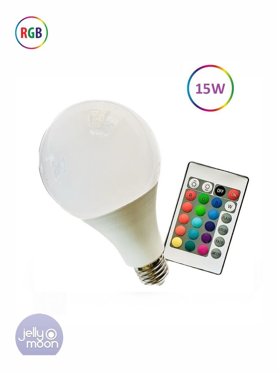 

Умная лампочка Jellymoon 15W RGB E27