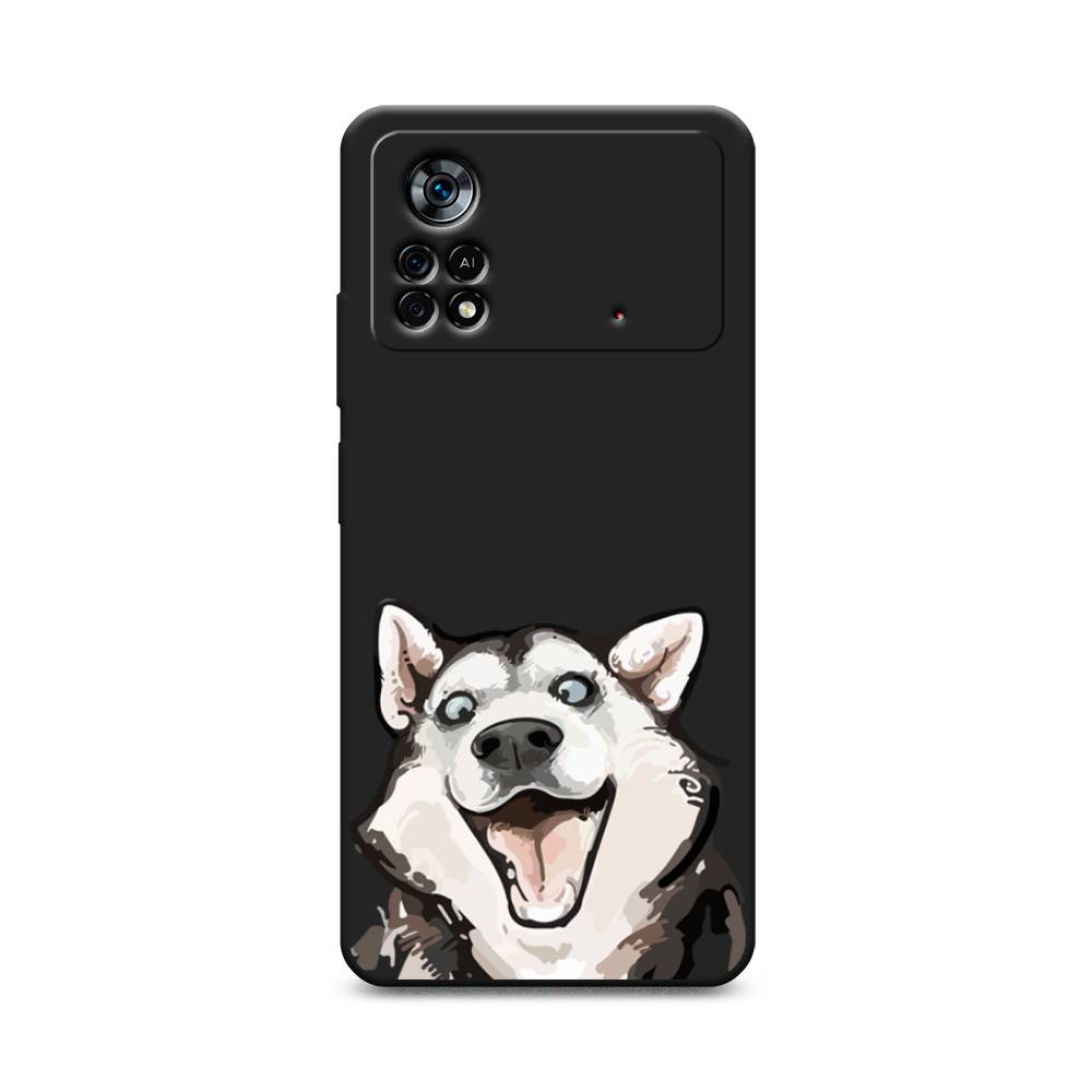 

Чехол Awog на Poco X4 Pro 5G "Радостный хаски", Разноцветный, 313152-1