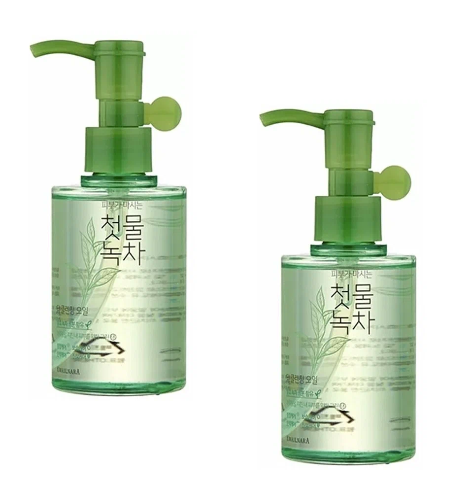 Масло для лица WELCOS очищающее Green Tea Deep Cleansing Oil 170 мл 2 шт 2970₽