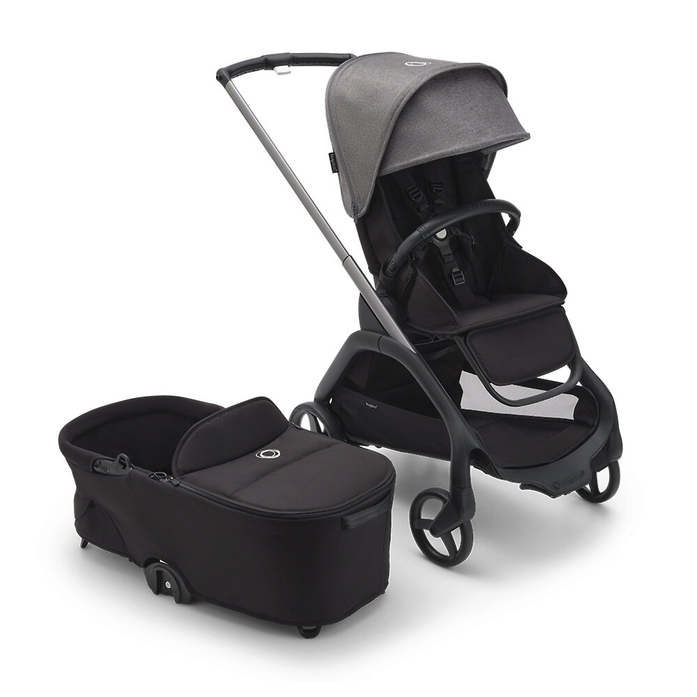 Коляска 2в1 Bugaboo Dragonfly Graphite, цвет Black-Grey Melange