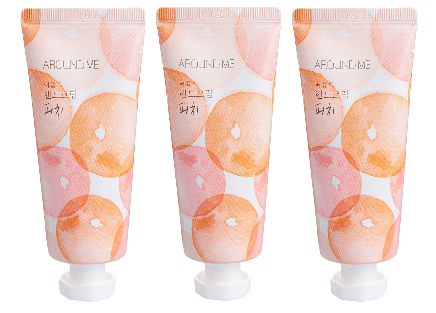 Крем для рук Welcos с персиком Perfumed Hand Cream Peach 60 г 3 шт