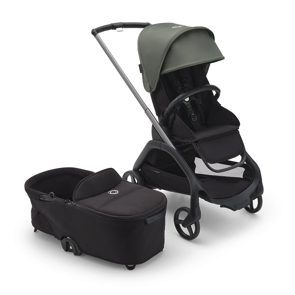 Коляска 2в1 Bugaboo Dragonfly Graphite, цвет Black-Forest Green