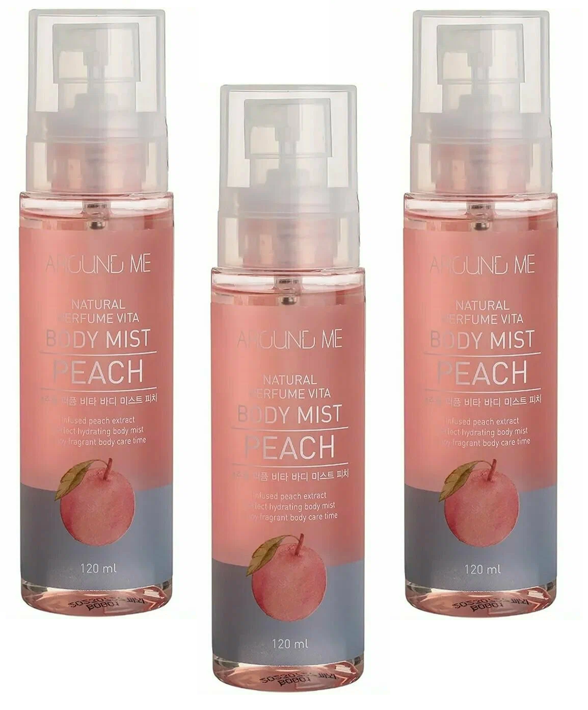 Спрей для тела WELCOS с экстрактом персика Vita Body Mist Peach 120 мл 3 шт