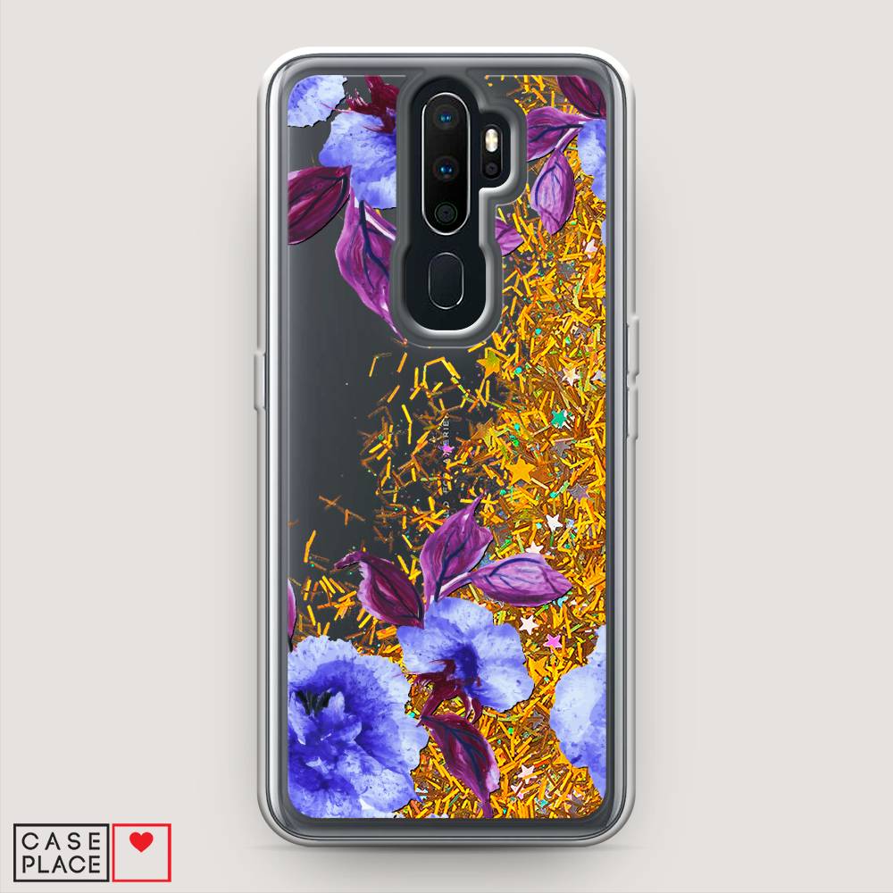 

Жидкий чехол с блестками "Цветочная фантазия 5" на Oppo A5 (2020), 251390-1