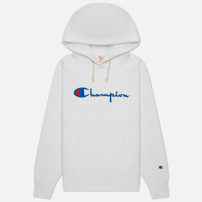 фото Худи женское champion reverse weave 114788-ww001 белое xs