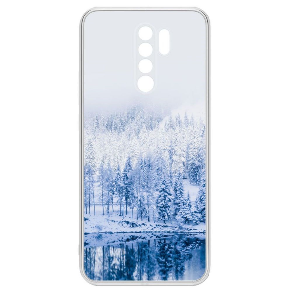 Чехол-накладка Krutoff Зимняя река для Xiaomi Redmi 9