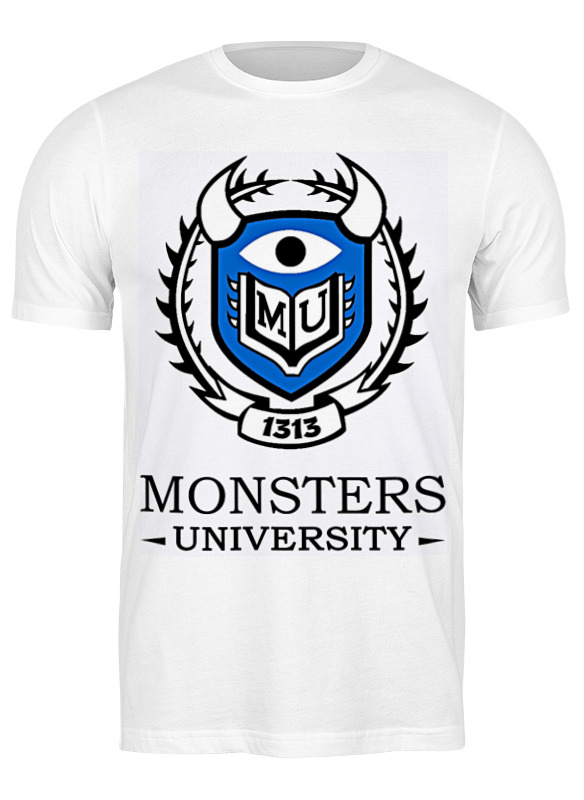 

Футболка мужская Printio Monsters university белая M, Белый, Monsters university