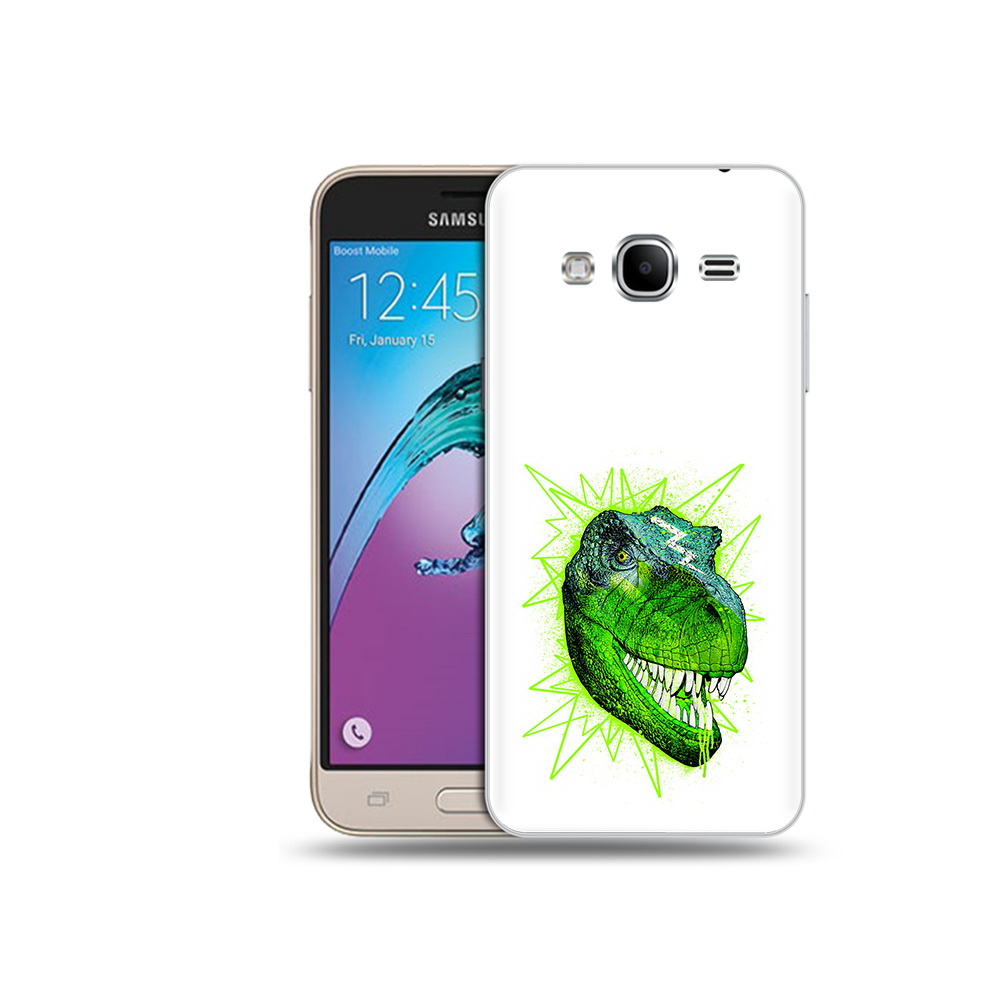 

Чехол MyPads Tocco для Samsung Galaxy J3 (2016) зеленый динозавр (PT29089.580.358), Прозрачный, Tocco