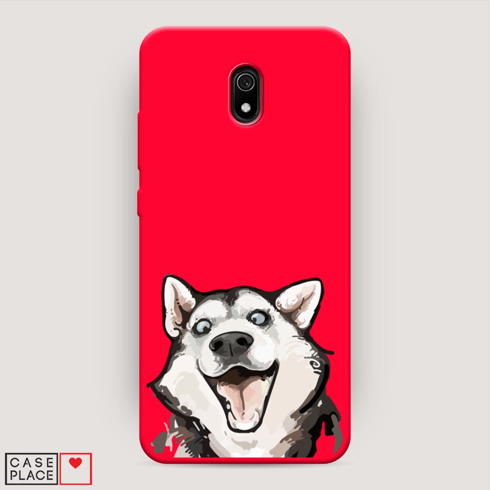 

Чехол Awog на Xiaomi Redmi 8A "Радостный хаски", Разноцветный, 37253-1