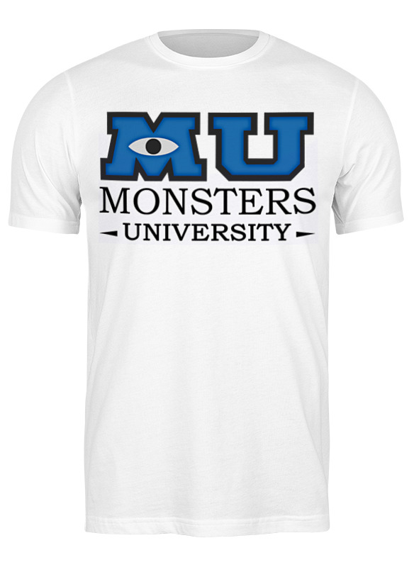 

Футболка мужская Printio Monsters university белая M, Белый, Monsters university