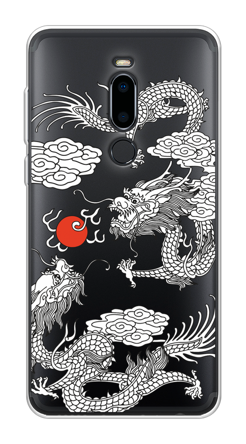 

Чехол на Meizu M8 "Драконы с ножом", Прозрачный;черный;белый, 73150-1