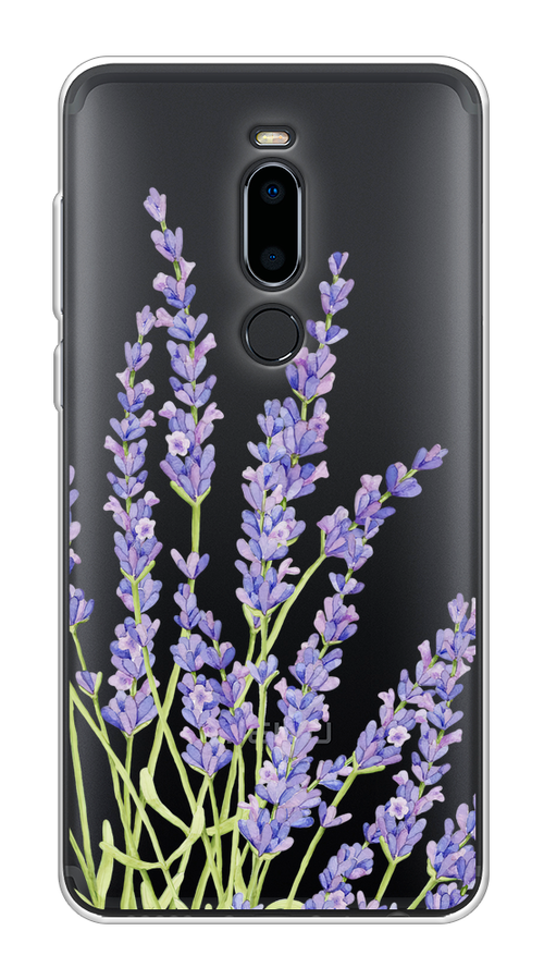 

Чехол на Meizu M8 "Лавандовые стебли", Фиолетовый;зеленый, 73150-1