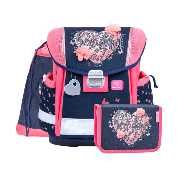 

Ранец Belmil Classy Flowers с наполнением, Синий, Classy