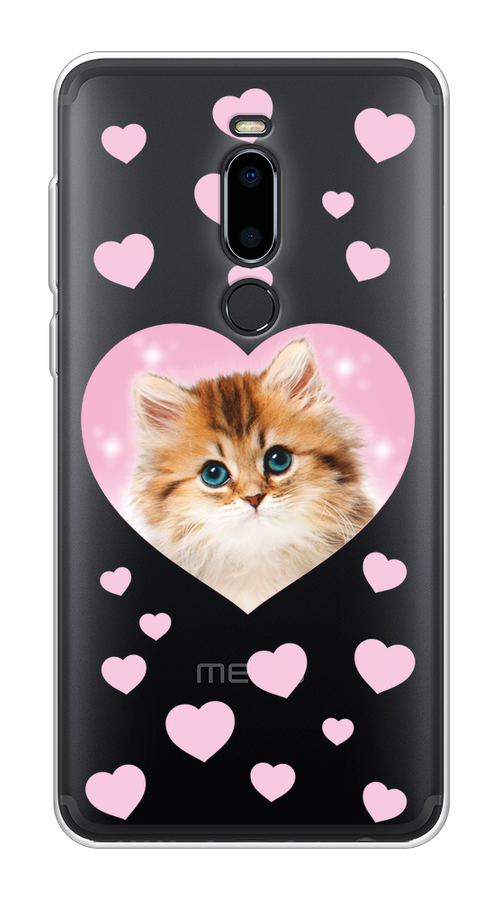

Чехол на Meizu M8 "Котенок в сердце", Розовый;оранжевый;белый;прозрачный, 73150-1