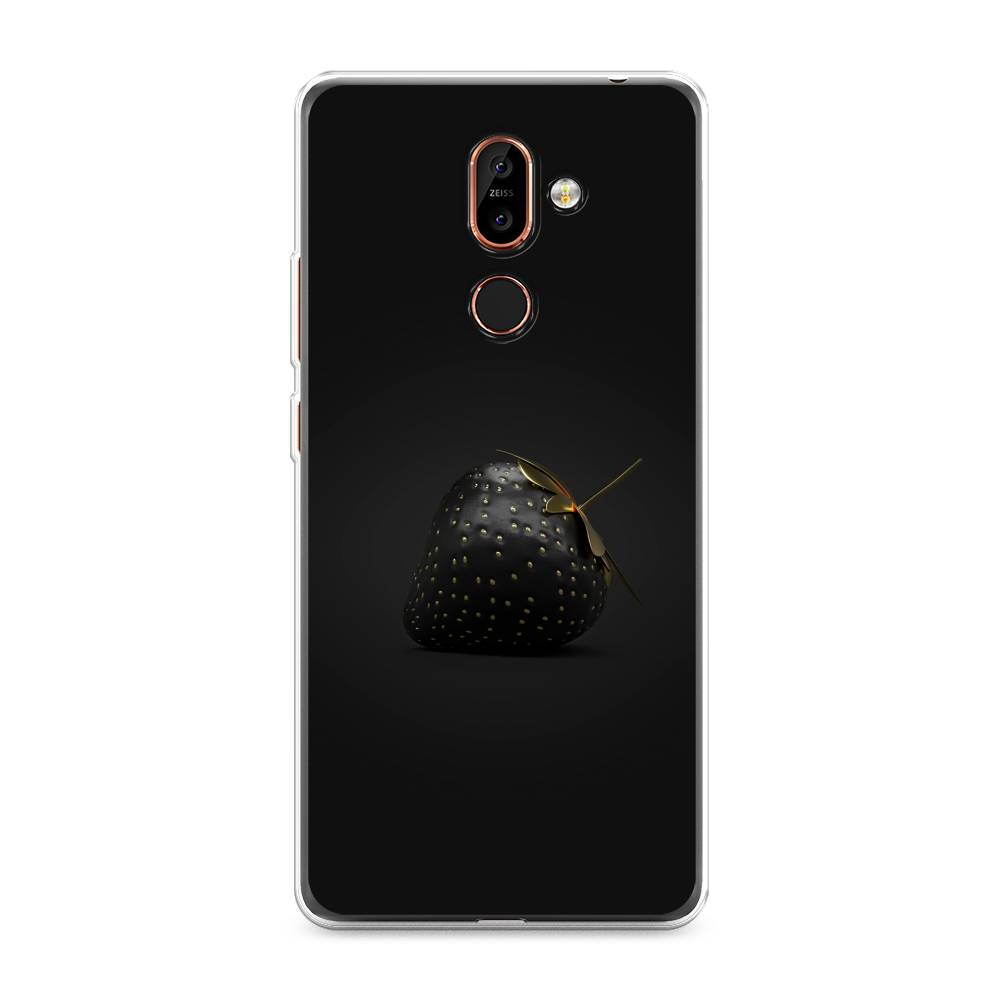 

Чехол Awog на Nokia 7 plus / Нокиа 7 plus "Черная клубника", Золотистый;черный;серый, 121050-10