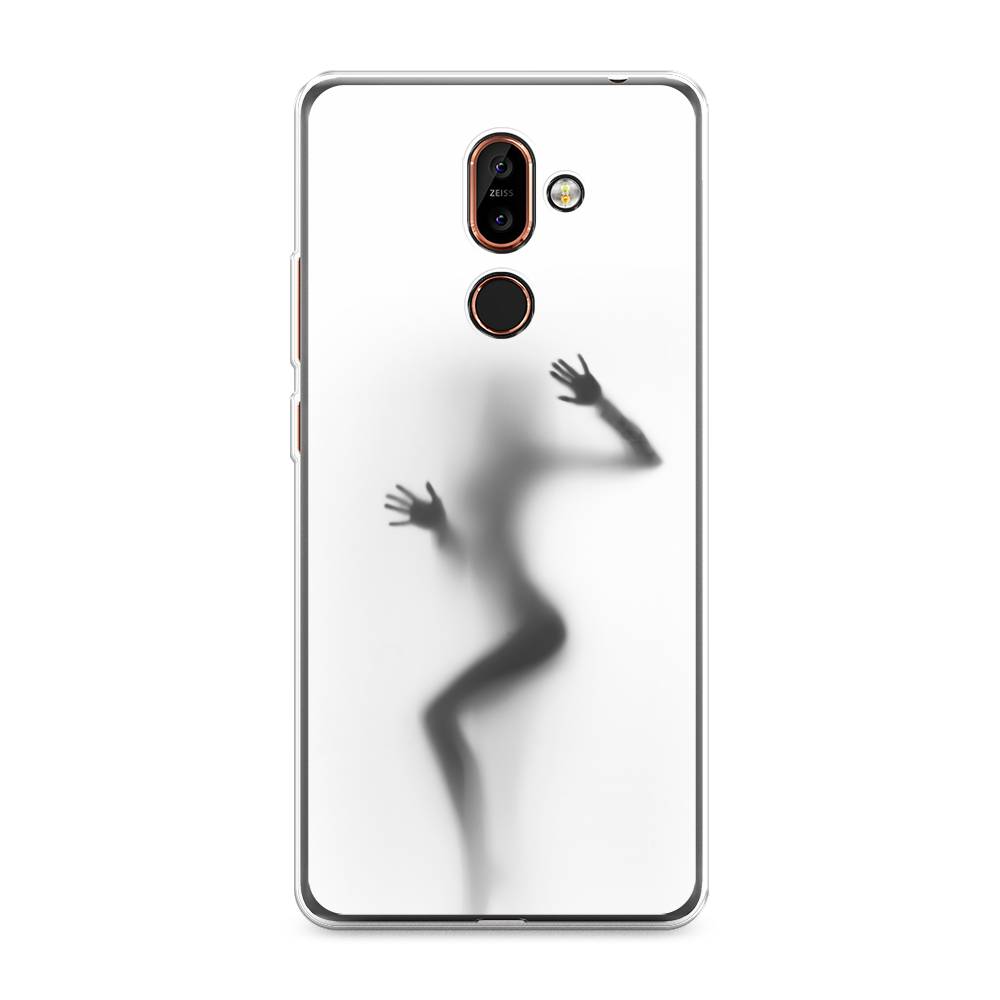 

Чехол Awog на Nokia 7 plus / Нокиа 7 plus "Девушка в душе", Серый;белый;черный, 121050-7