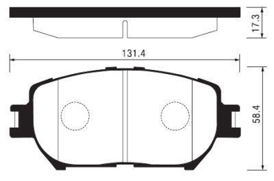 

Тормозные колодки Sangsin brake передние SP2037, SP2037