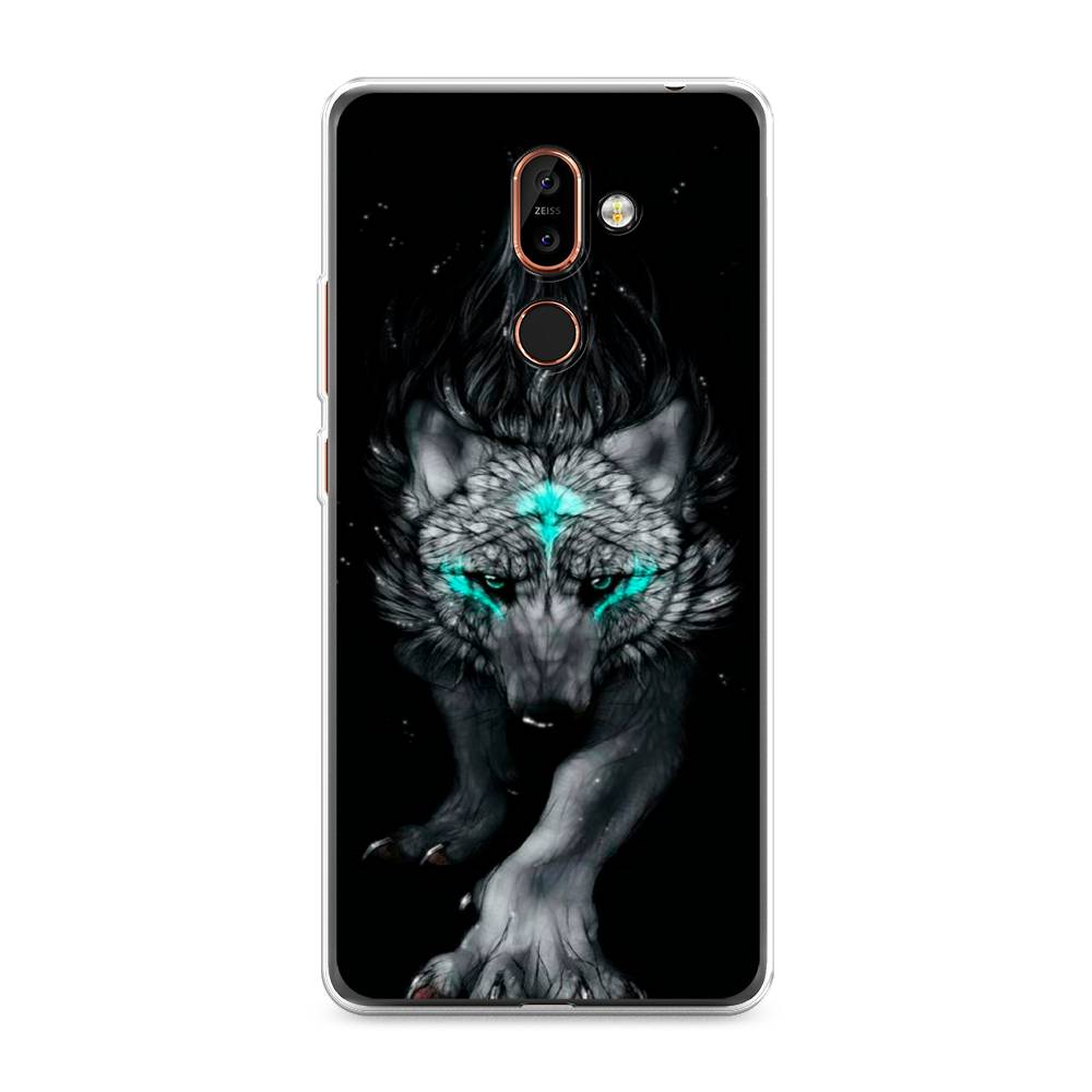 

Чехол Awog на Nokia 7 plus / Нокиа 7 plus "Волшебный волк", Черный;серый, 121050-2