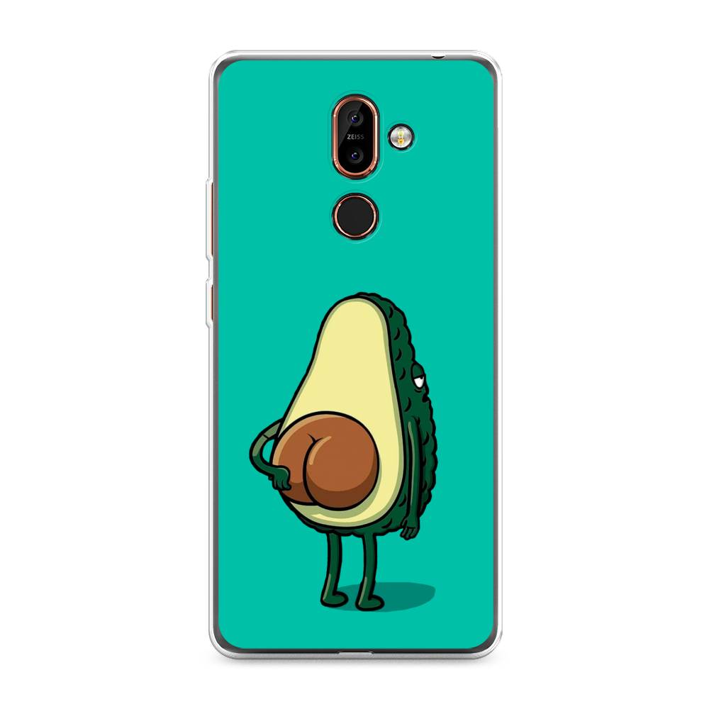 

Чехол Awog на Nokia 7 plus / Нокиа 7 plus "Попа авокадо", Зеленый;коричневый;прозрачный, 121050-10