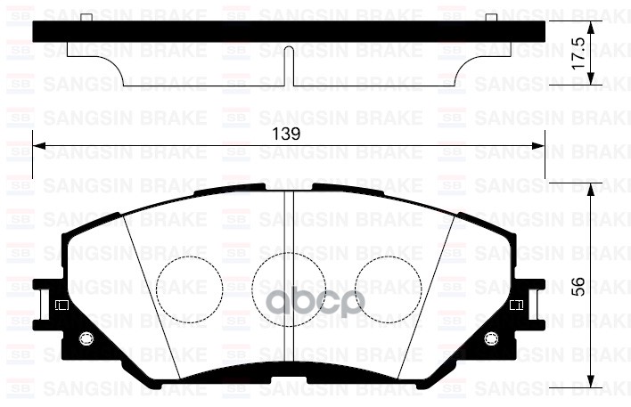 

Тормозные колодки Sangsin brake передние SP2093, SP2093