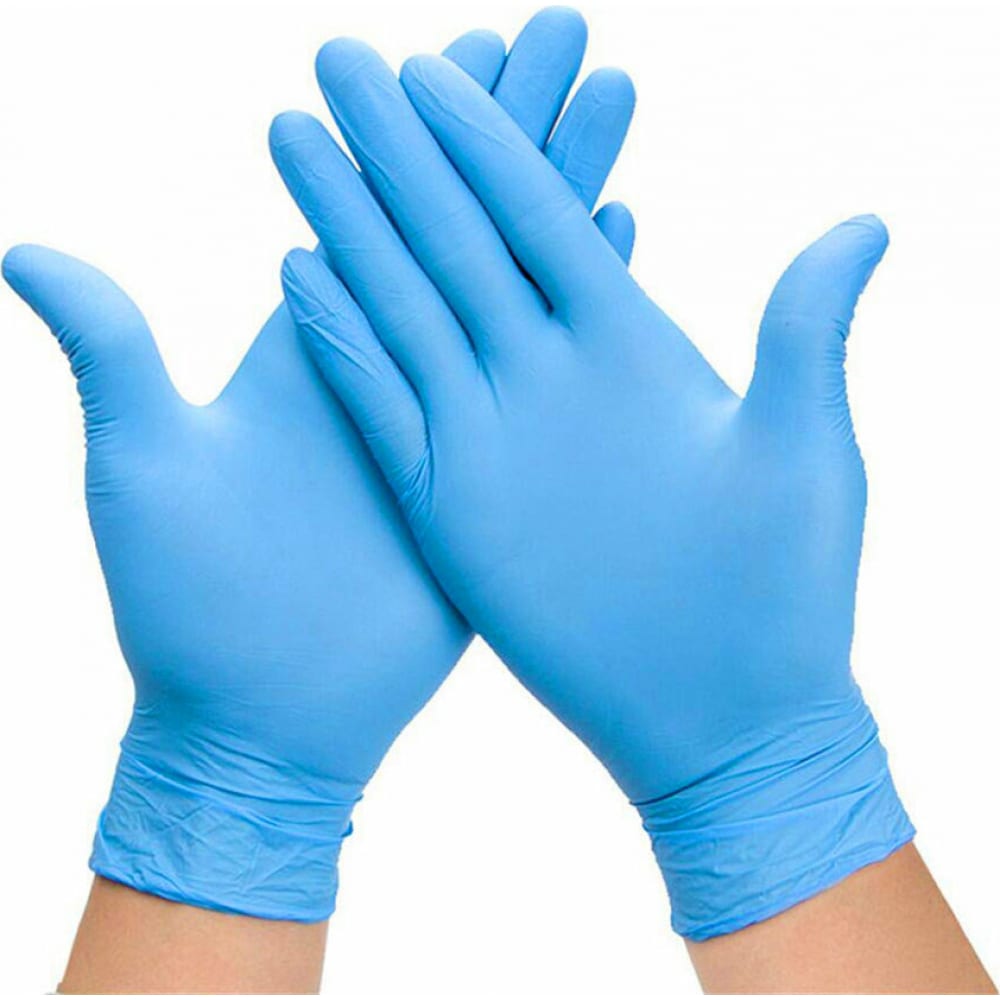 фото Нитриловые перчатки ecolat ocean blue 100 шт./уп. размер l, 3035/l