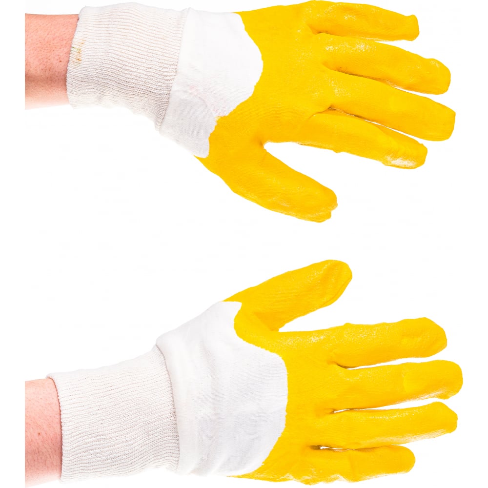Трикотажные перчатки с нитриловым покрытием Gigant 12 пар GHG-09-1 перчатки защитные трикотажные с нитриловым покрытием hesler 11 l бело синий