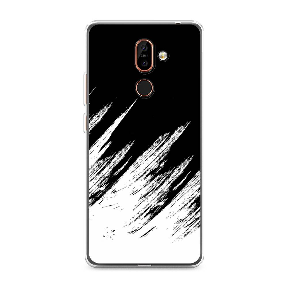 

Чехол Awog на Nokia 7 plus / Нокиа 7 plus "Черно белые брызги", Черный;белый;бежевый, 121050-3