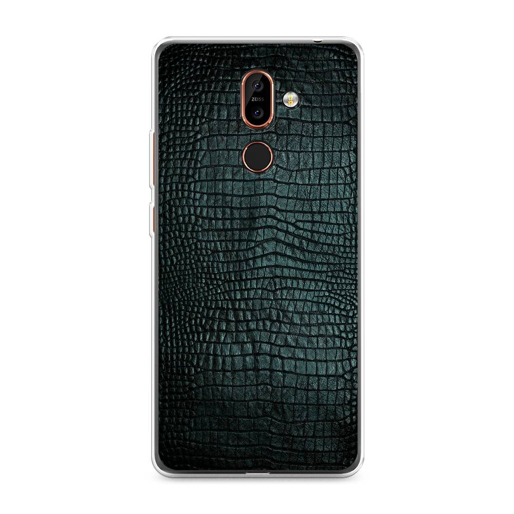 

Чехол Awog на Nokia 7 plus / Нокиа 7 plus "Черная змея", Черный;серый;голубой, 121050-3
