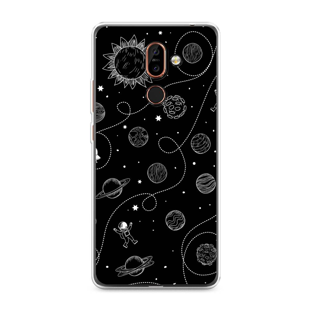 

Чехол Awog на Nokia 7 plus / Нокиа 7 plus "В невесомости", Бежевый, 121050-4
