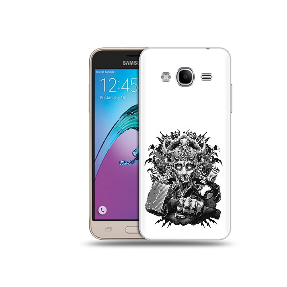 

Чехол MyPads Tocco для Samsung Galaxy J3 (2016) злой тор (PT29089.580.363), Прозрачный, Tocco