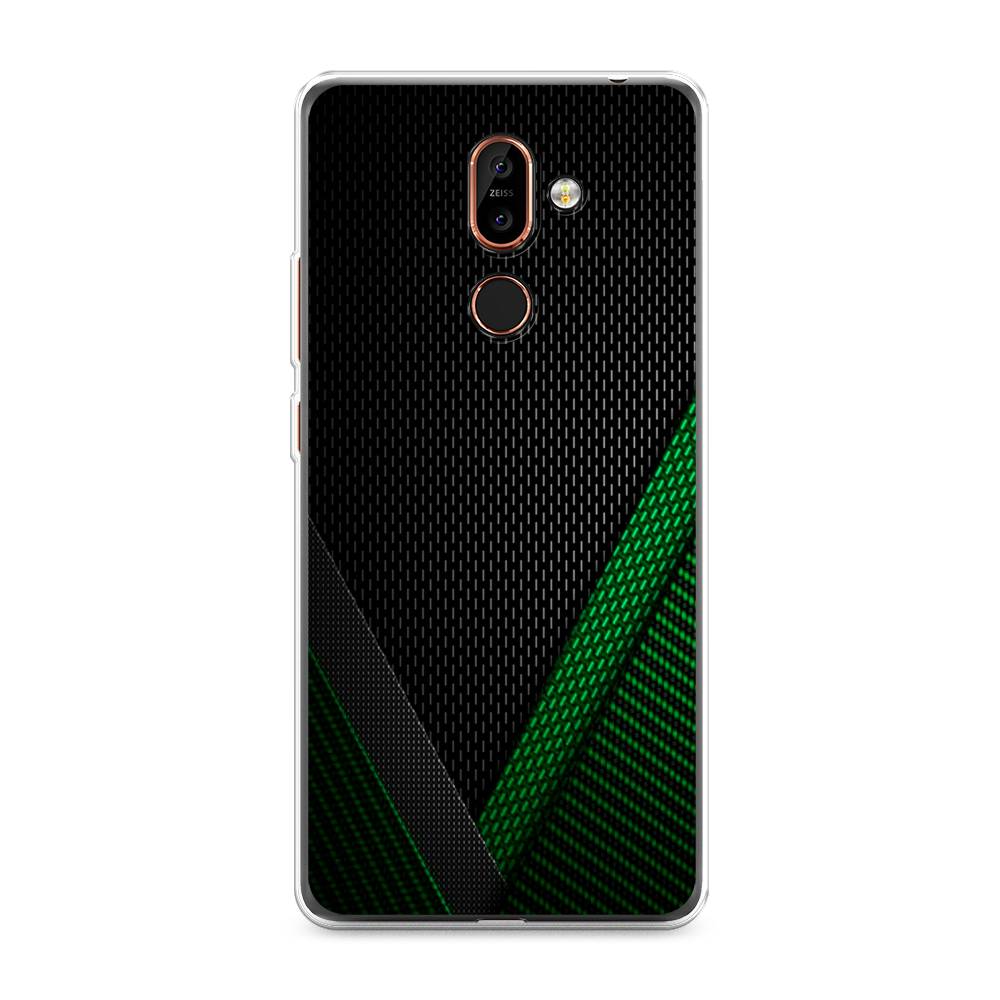 

Чехол Awog на Nokia 7 plus / Нокиа 7 plus "Зеленый карбон", Черный;зеленый, 121050-3