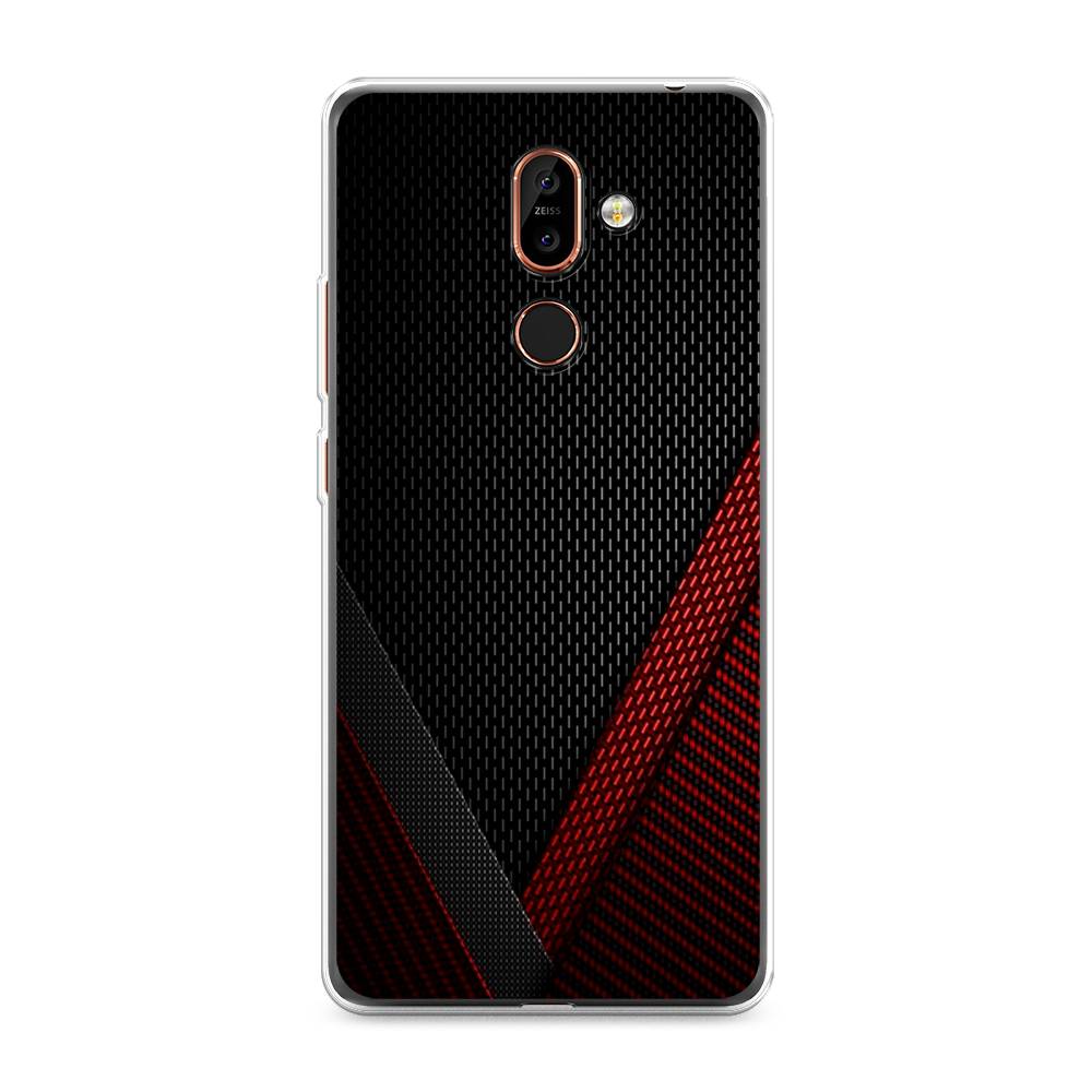 

Чехол Awog на Nokia 7 plus / Нокиа 7 plus "Красный карбон", Черный;красный, 121050-3