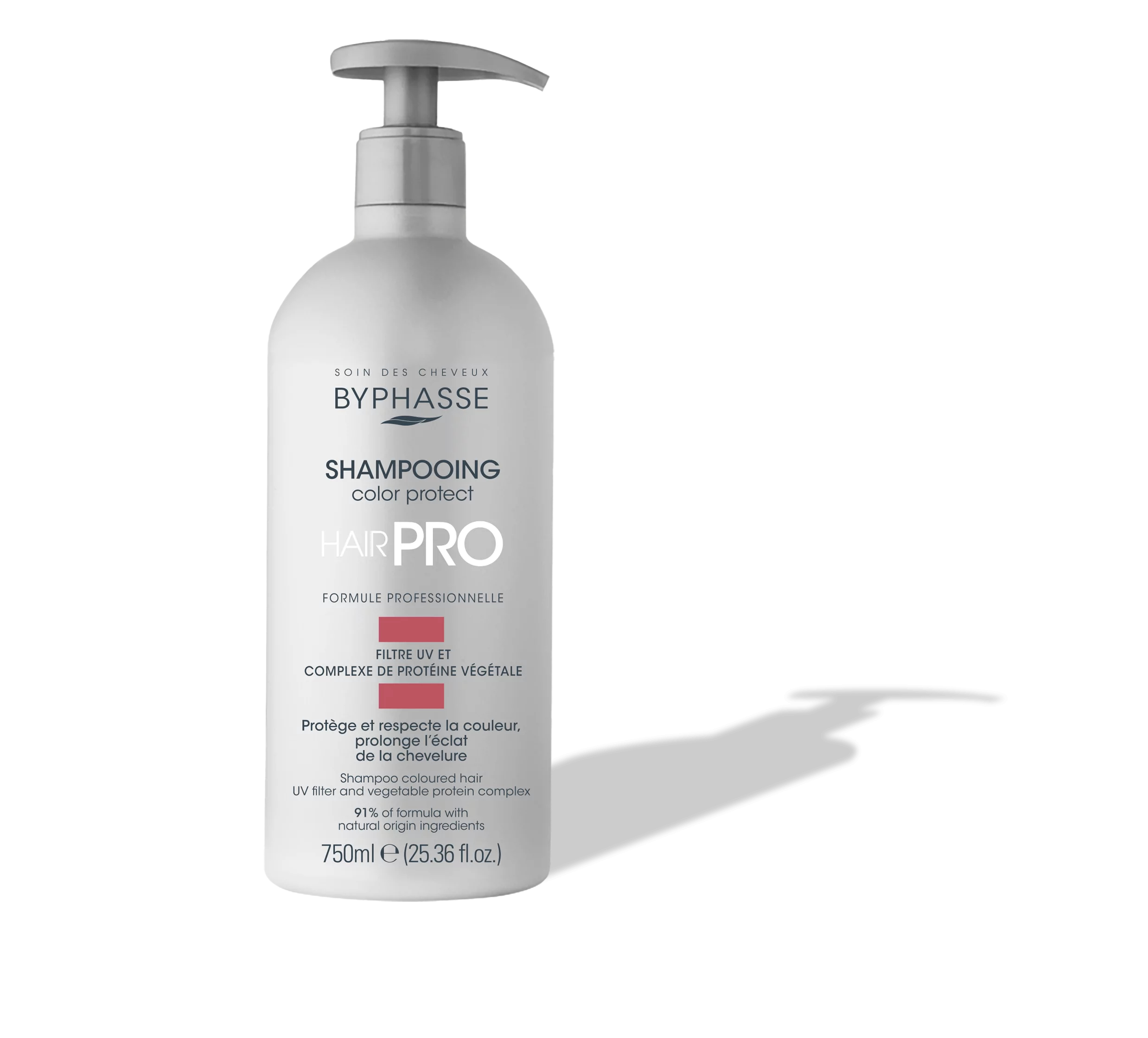 Шампунь Byphasse Color Protect для окрашенных волос, 750 мл dewal несмываемый флюид для окрашенных волос protect color fluid 250 0
