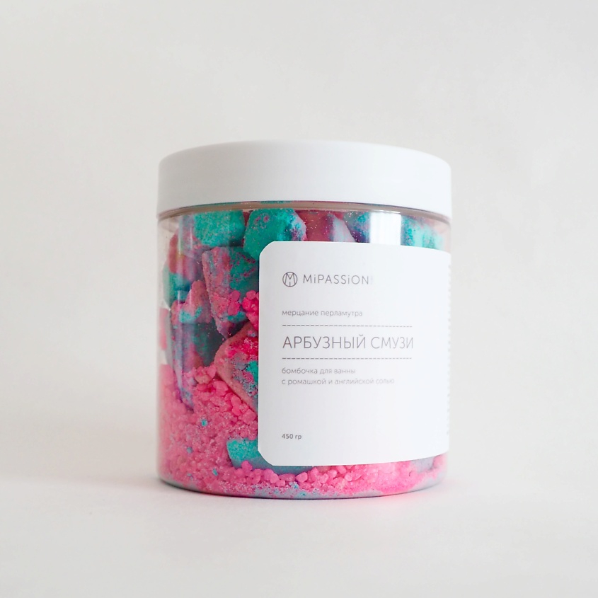 Шипучка для ванны Mipassioncorp Арбузный смузи 450 г playtoday термоноски с натуральной шерстью для девочки розовый
