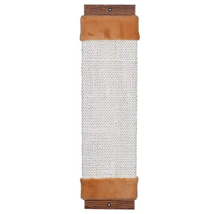 Когтеточка Кот Лукас сизалевая широкая белая 57х16 см