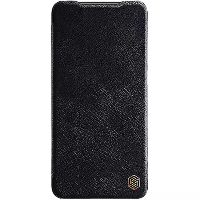 Кожаный чехол-книжка Nillkin Leather Qin для Xiaomi Redmi Note 11S (черный)