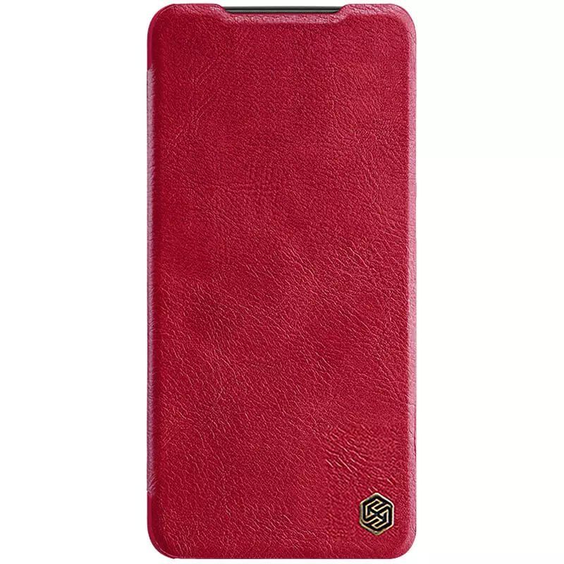 фото Кожаный чехол-книжка nillkin leather qin для xiaomi redmi note 11s (красный)