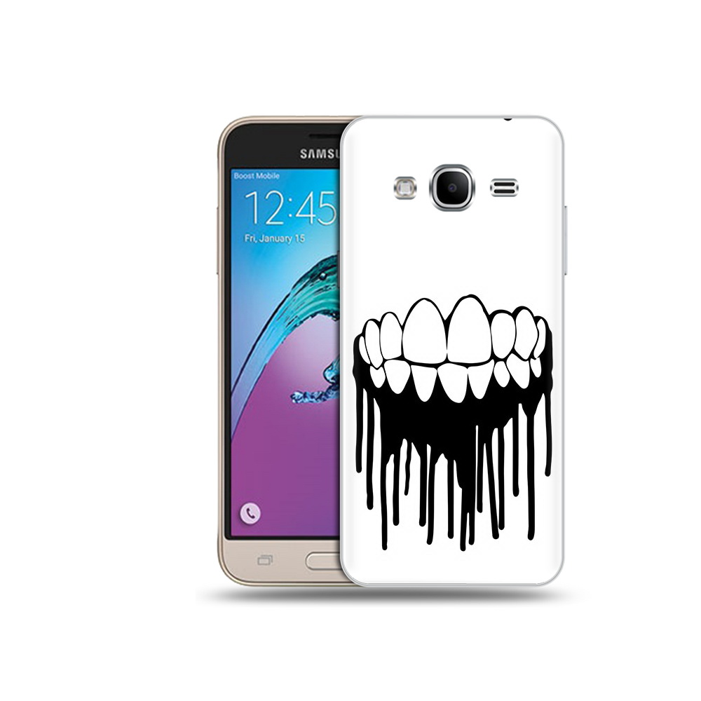 

Чехол MyPads Tocco для Samsung Galaxy J3 (2016) зубы (PT29089.580.372), Прозрачный, Tocco