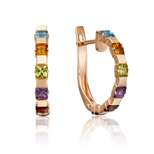 

Серьги из красного золота с гранатом PLATINA jewelry 02-4475-00-252-1110-57_0, 02-4475-00-252-1110-57_0